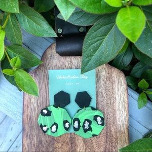 Handmade clay earrings